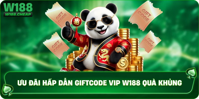 Ưu đãi hấp dẫn giftcode vip w188 quà khủng