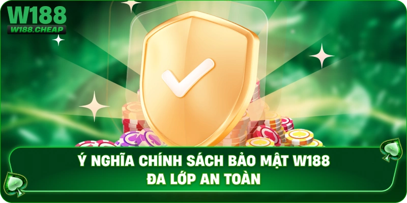 Ý nghĩa chính sách bảo mật W188 đa lớp an toàn